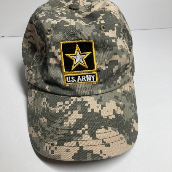 Other - U.S. Army Cap Hat Adult Adjustable Desert‎ Beige Green Digital Camo Gorpcore